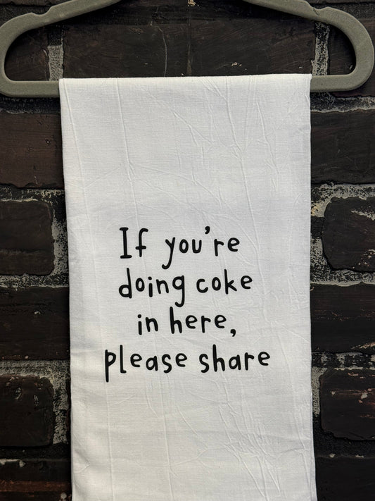 If you’re doing coke in here please share, Hand towel Three Black Cats