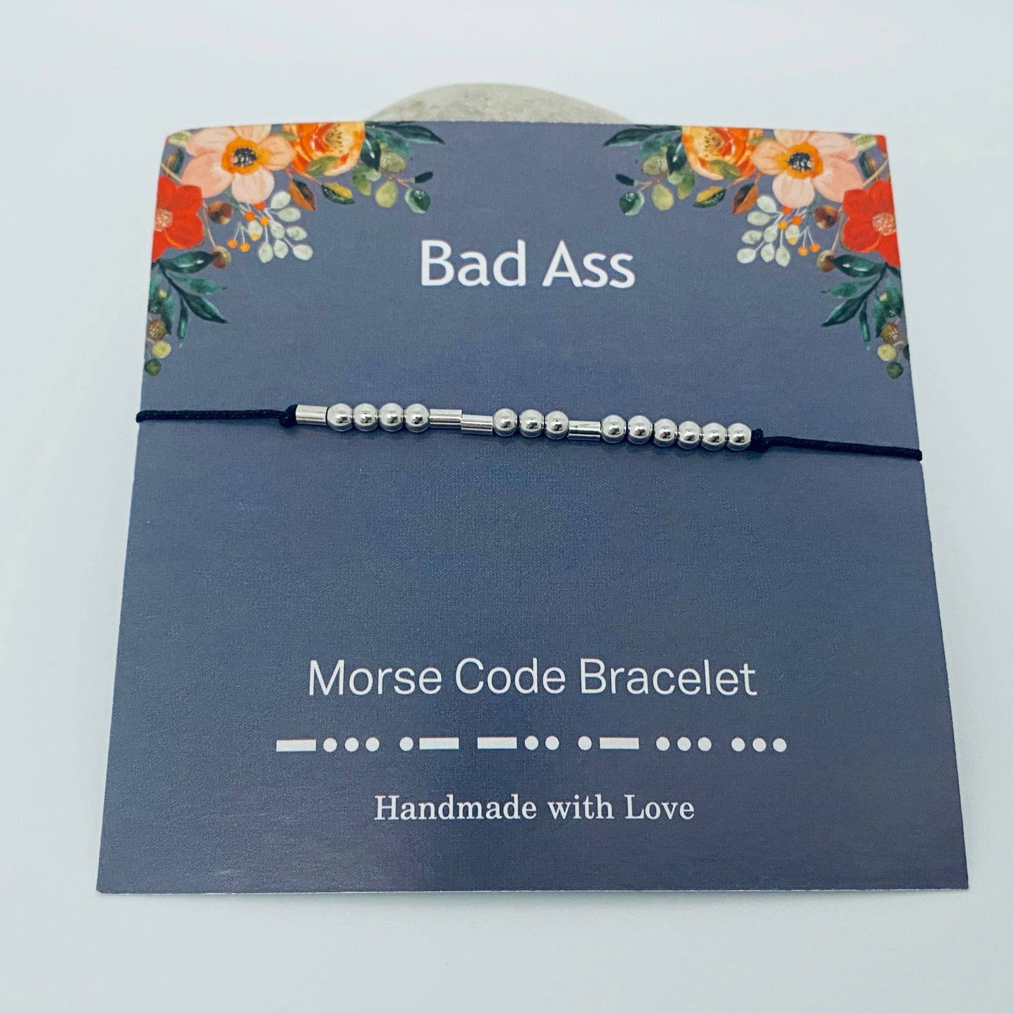 Multi style Morse Code Stretch Bracelets: I love you