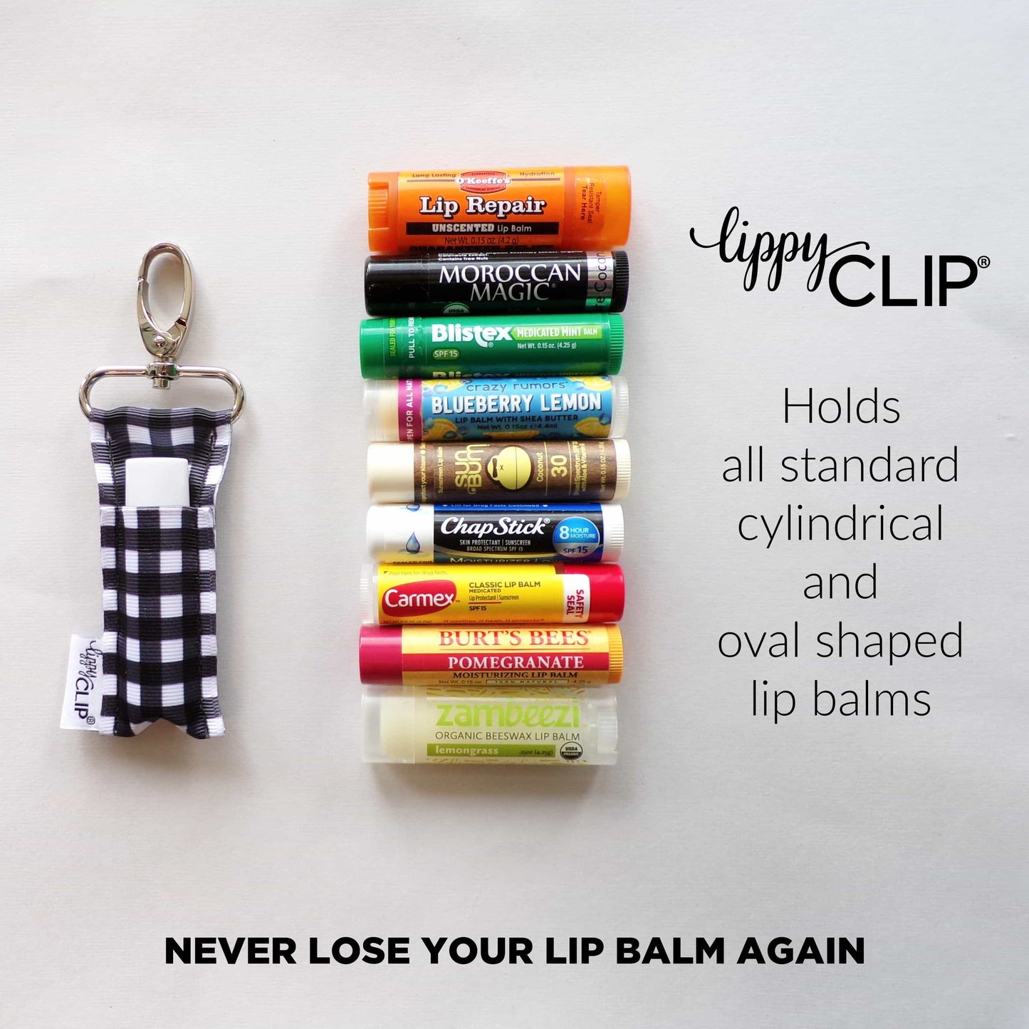 Sugar Skulls LippyClip® Lip Balm Holder for Chapstick