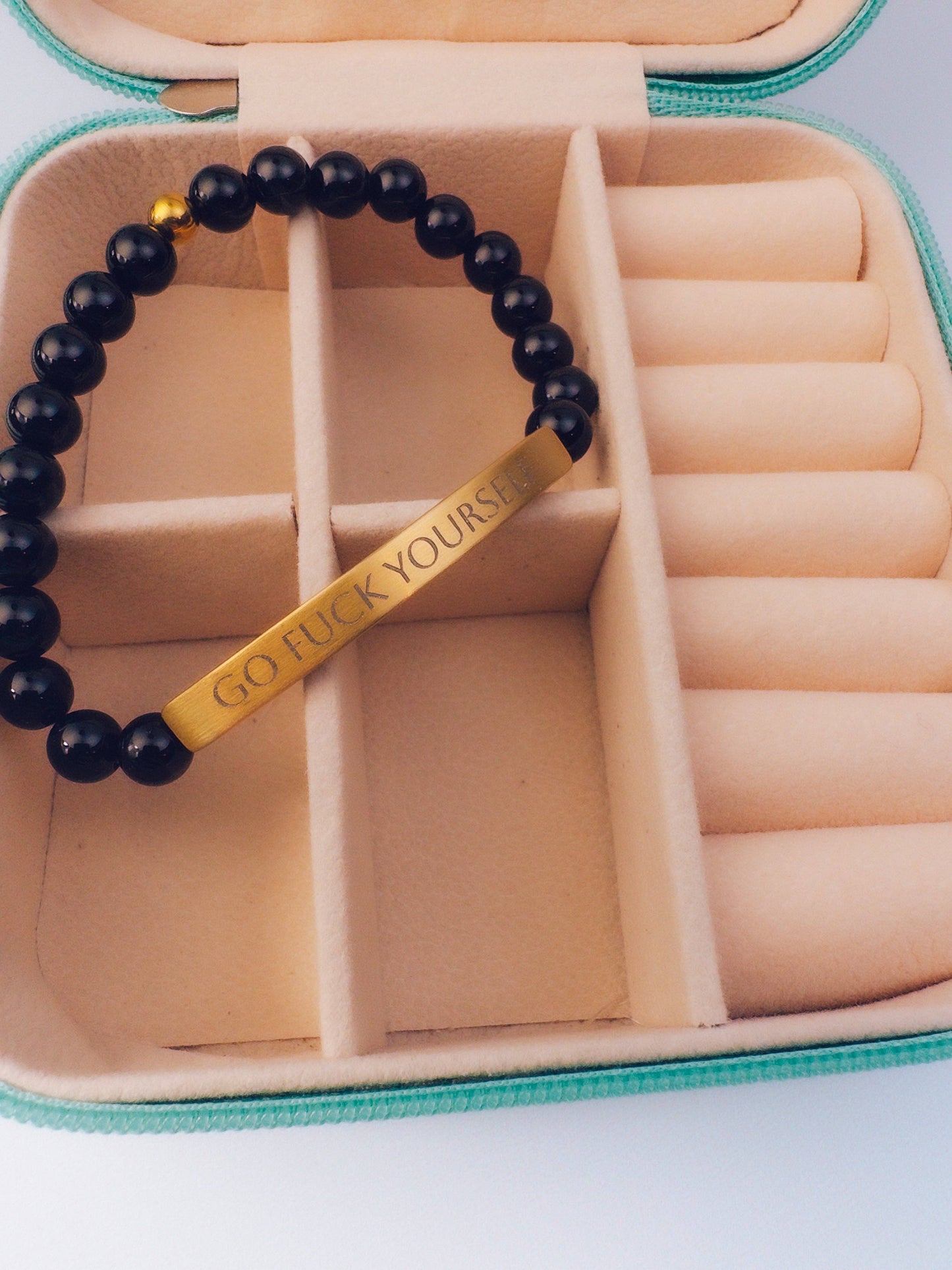 Go F*ck Yourself Bracelet: Evergreen (Turquoise/Green)