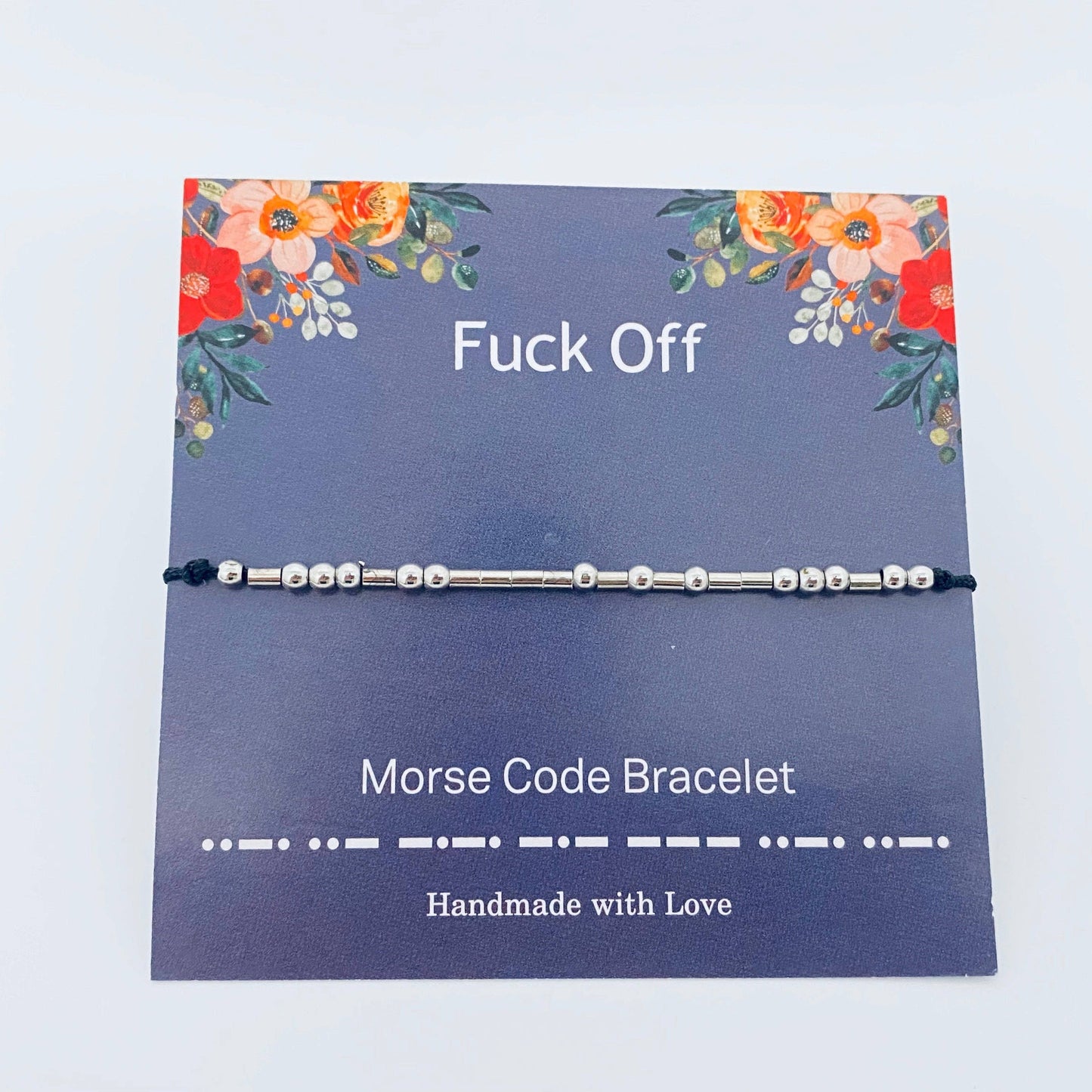 Multi style Morse Code Stretch Bracelets: I love you