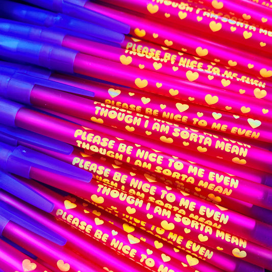 Please Be Nice To Me Ballpoint Pen Krystan Saint Cat