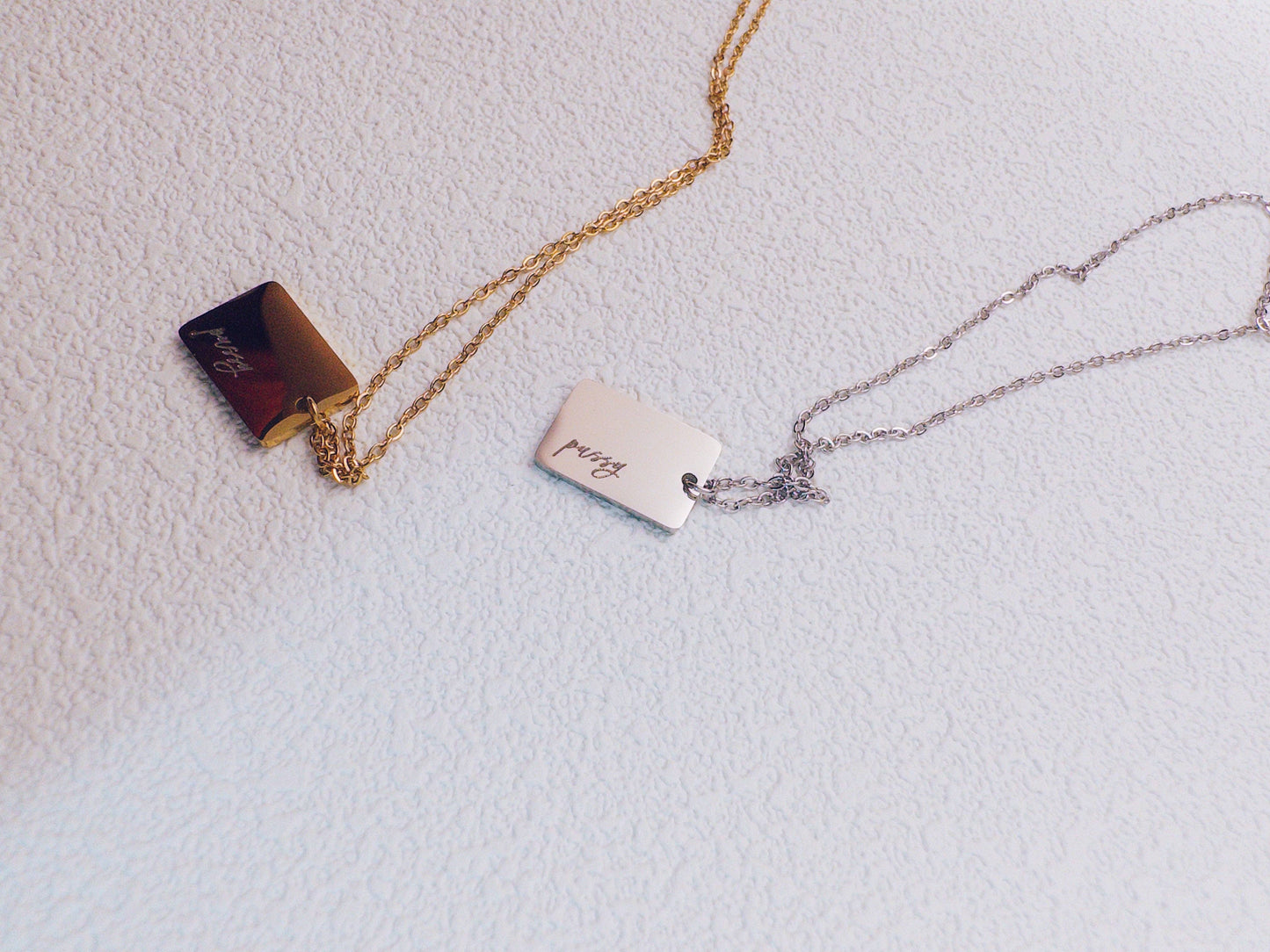 Dainty Pussy Necklace: Silver