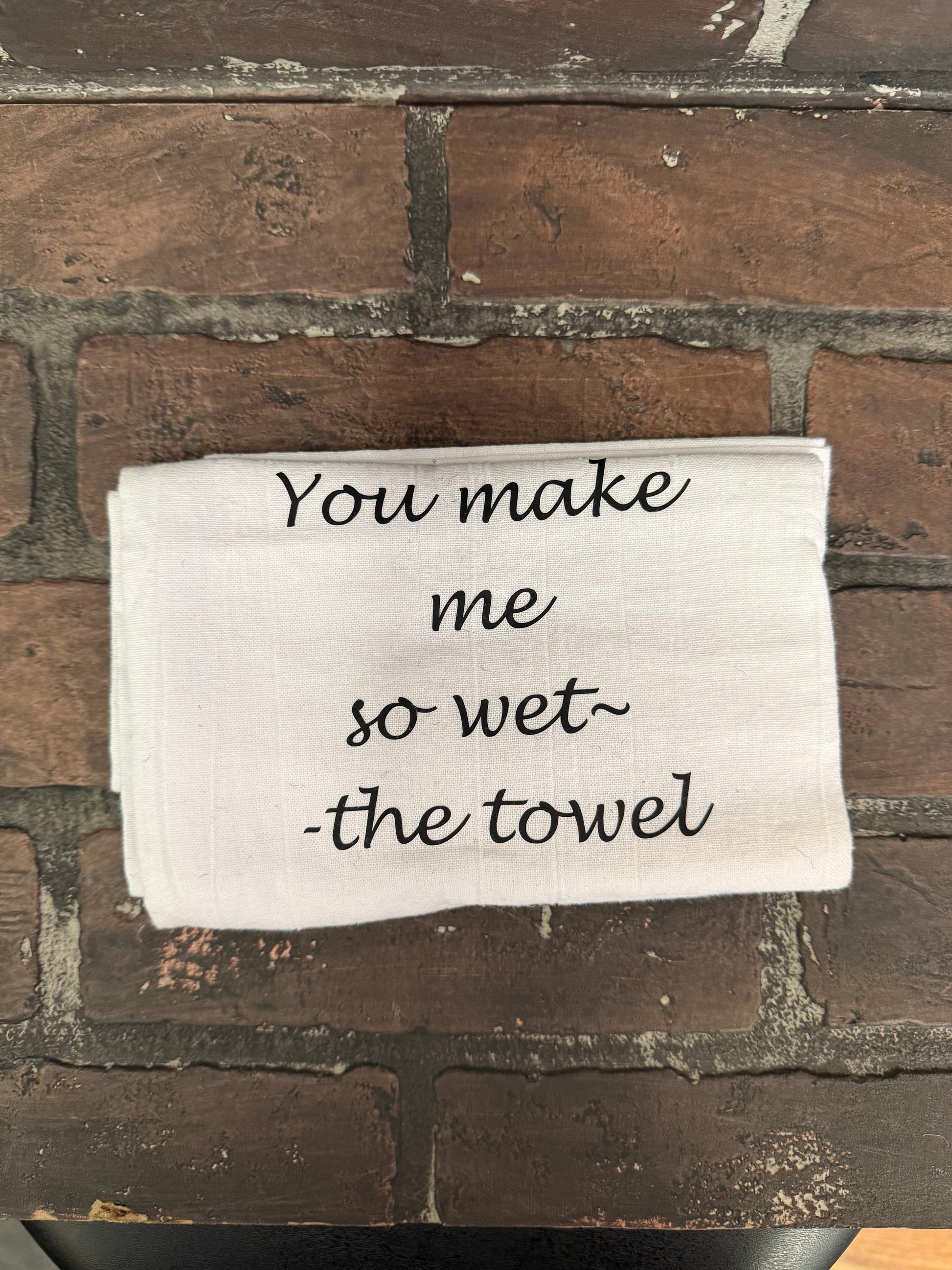 You make me wet, Hand towel Three Black Cats