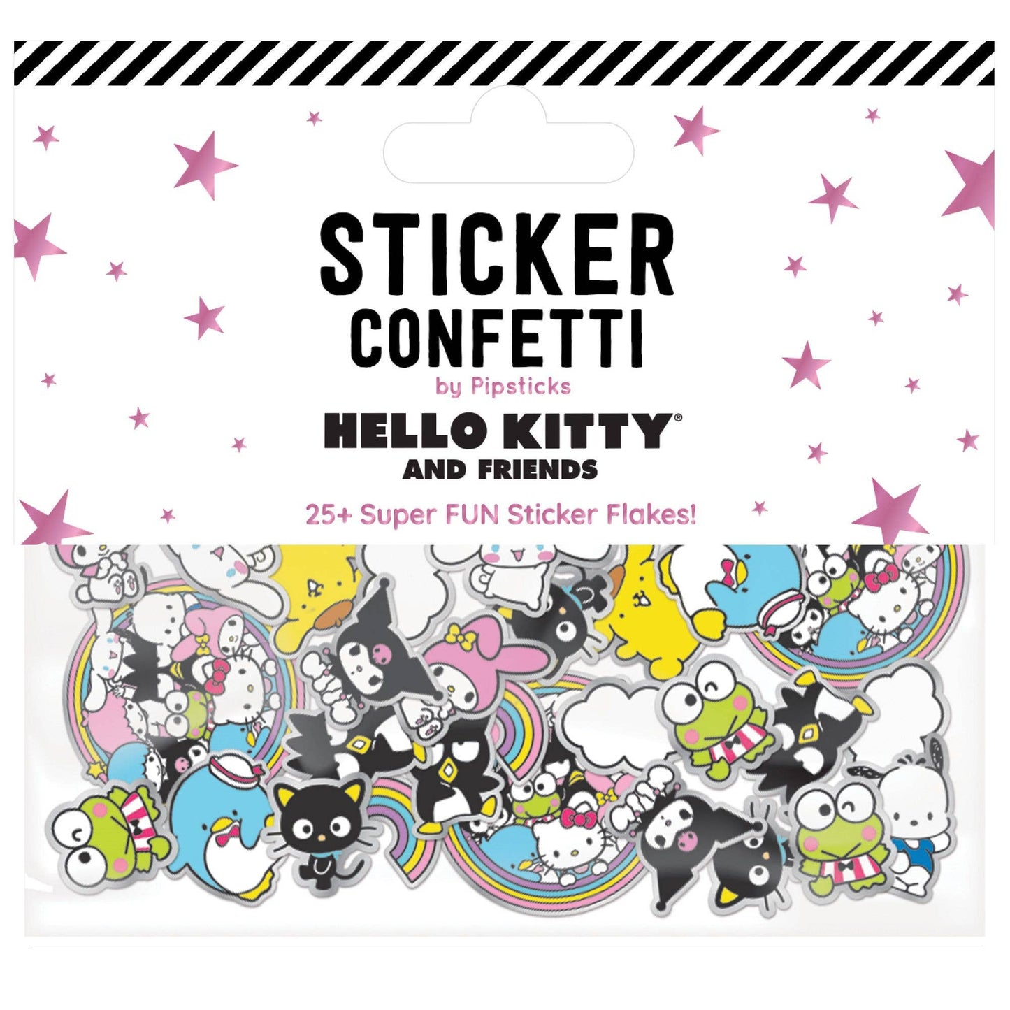 Hello Kitty And Friends Together Forever Sticker Confetti Pipsticks