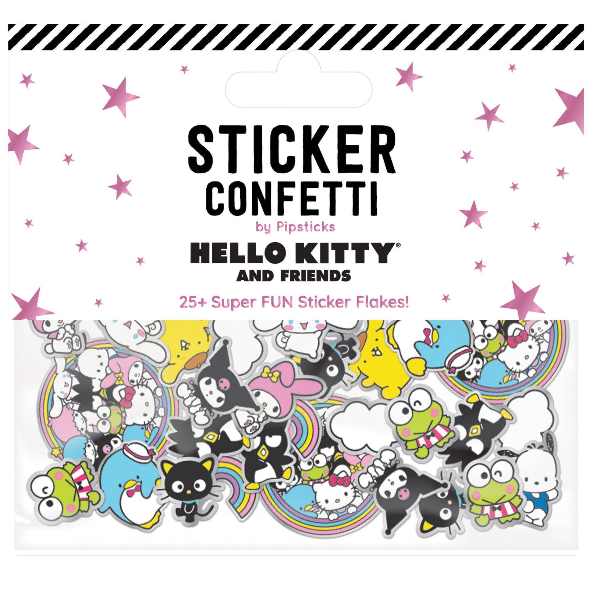 Hello Kitty And Friends Together Forever Sticker Confetti Pipsticks