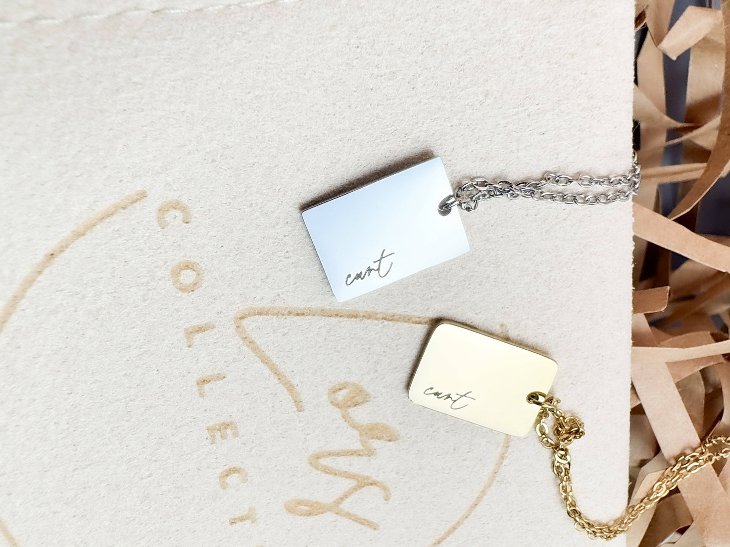 C*nt Pendant Necklace: Silver