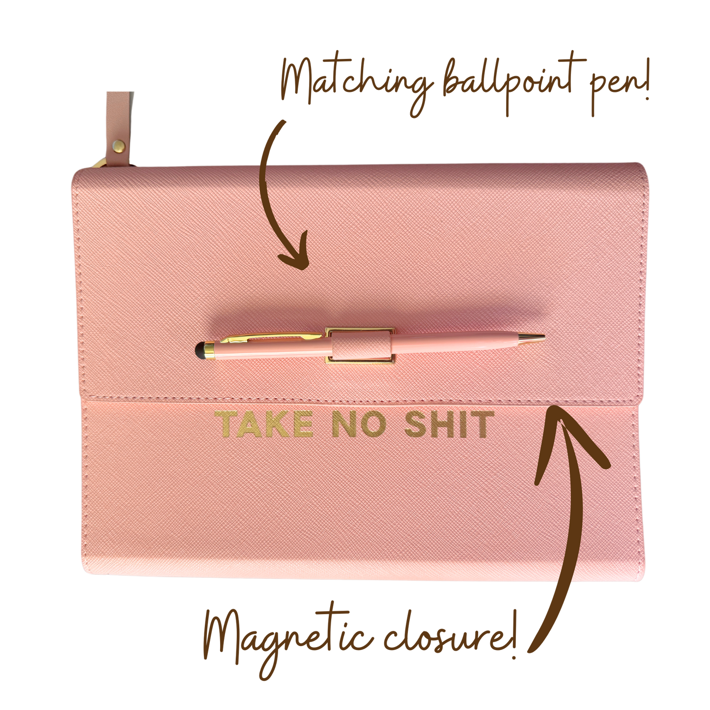 Trauma Dump Vegan Leather Journal Folio (gifts, journals) FUN CLUB