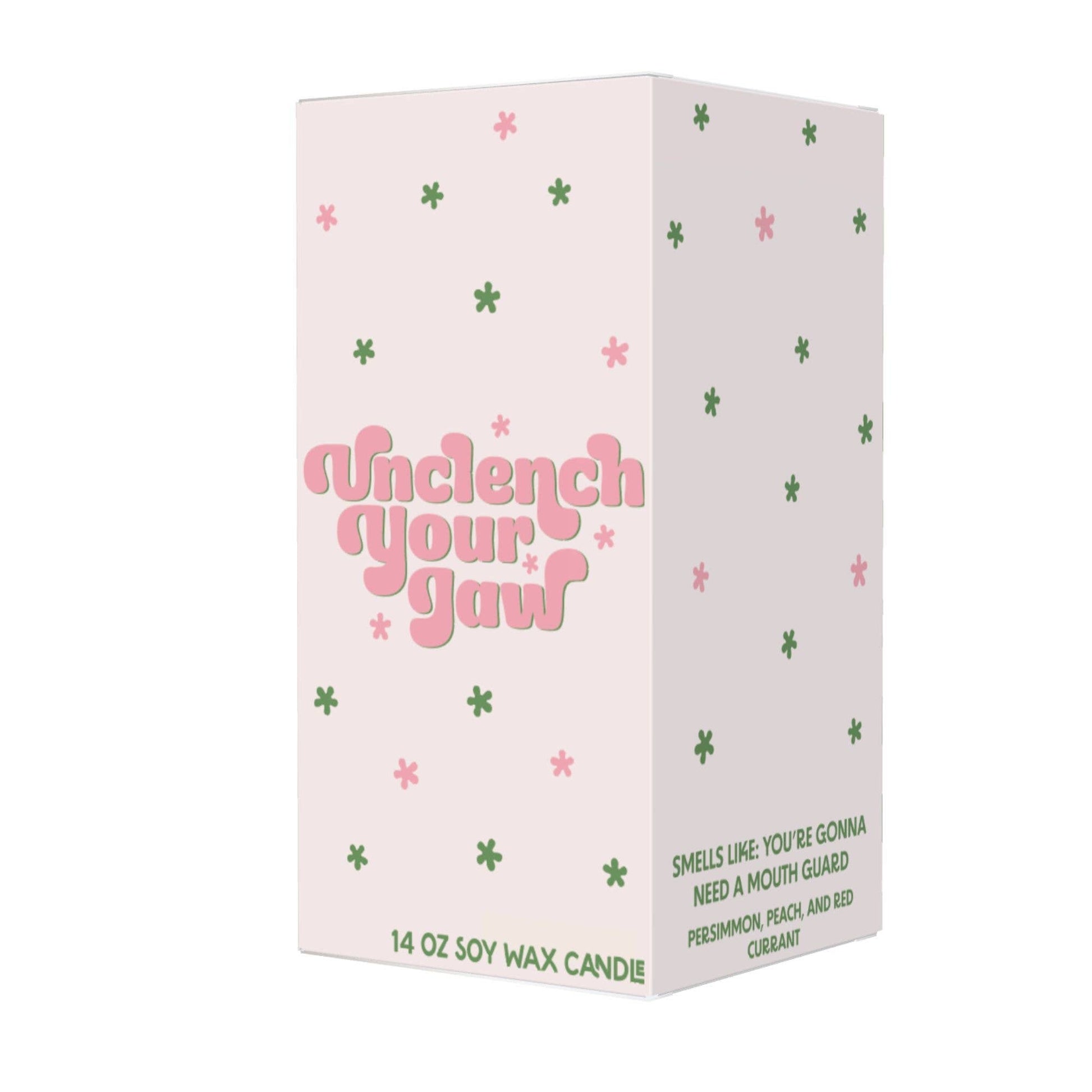 Unclench Your Jaw Candle (funny, gift) FUN CLUB