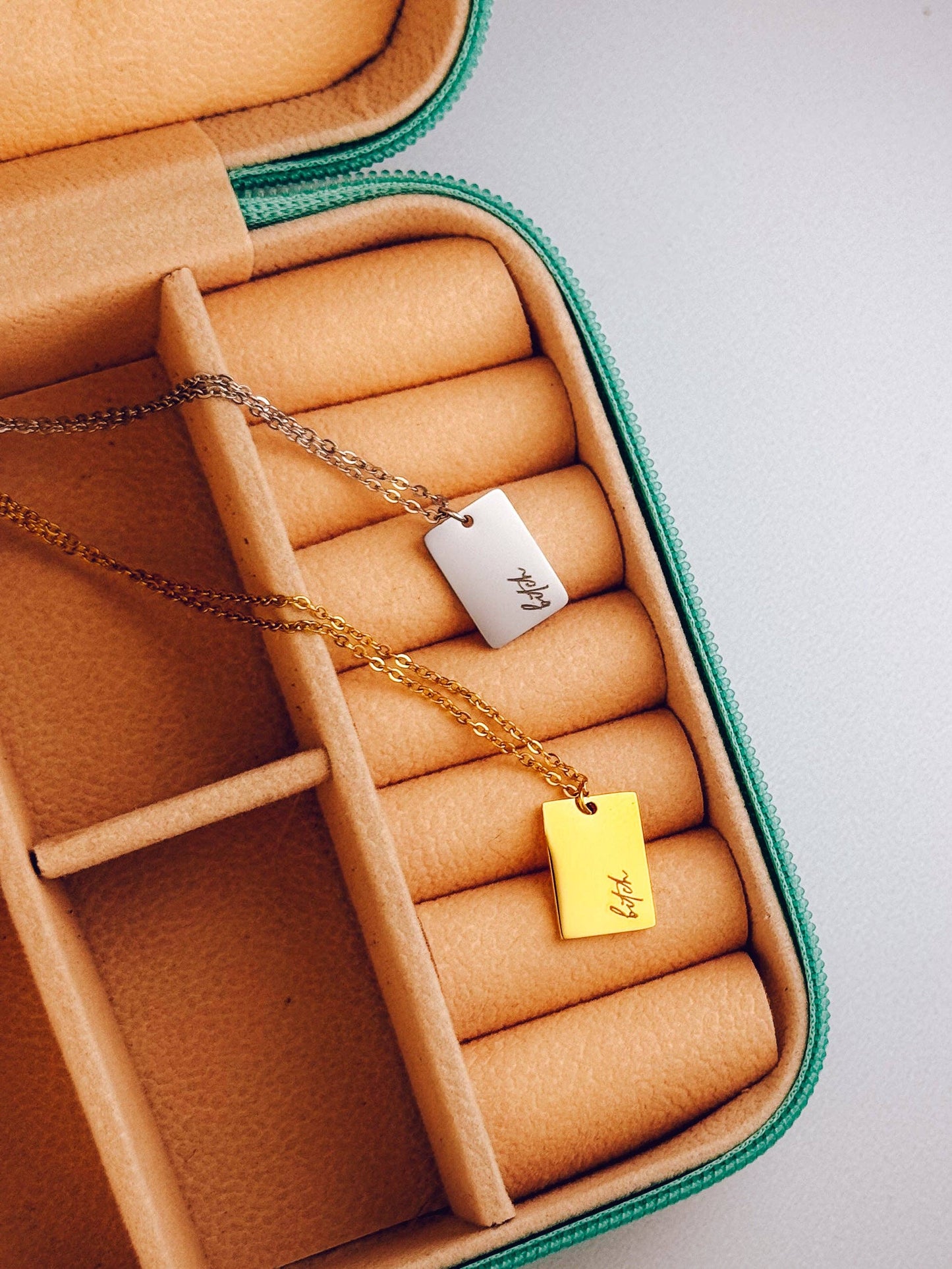 Dainty Bitch Necklace: Silver