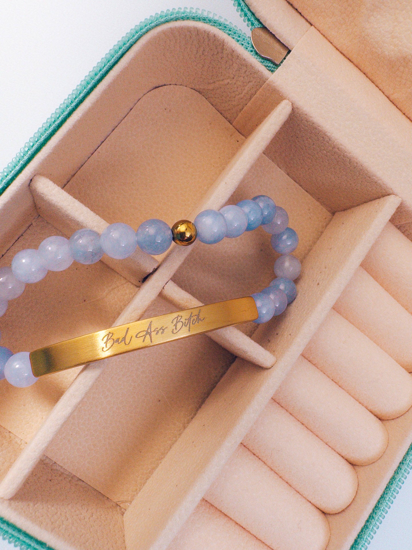 Bad A** B*tch Bracelet: Blue Skies (Light Blue)