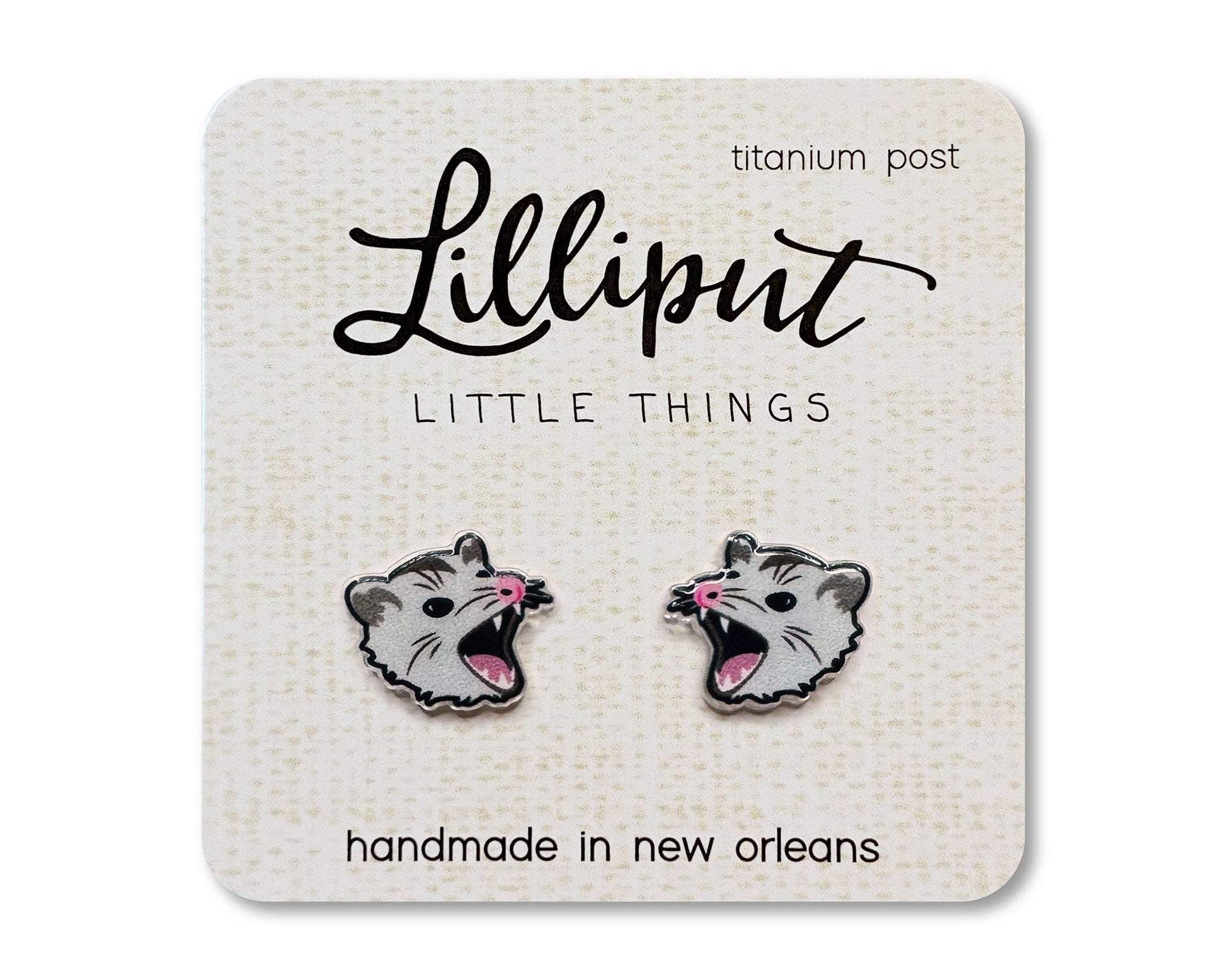 Possum Earrings // Weirdcore Earrings Lilliput Little Things
