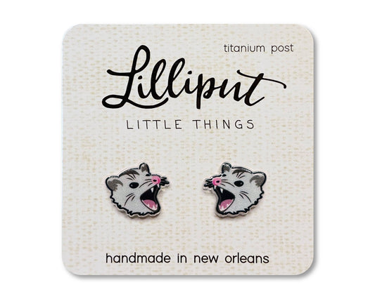 Possum Earrings // Weirdcore Earrings Lilliput Little Things