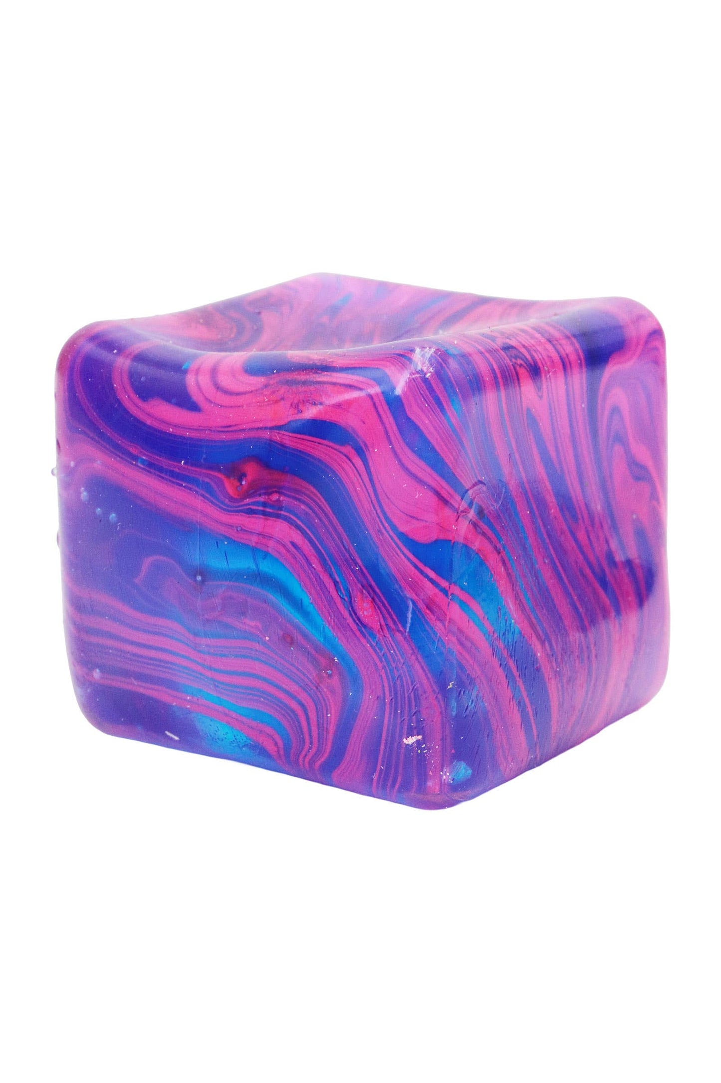 Marbled Cube Putty Filled Squishy - 12 Pcs: ASSORTED / ONE SIZE