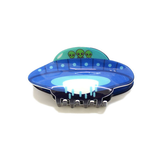 ALIEN UFO HAIR CLIP: BLUE / 1 SIZE Girly