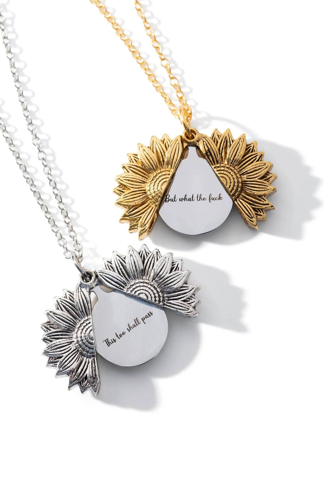 This Too Shall Pass, But What the F*ck Necklace: Silver