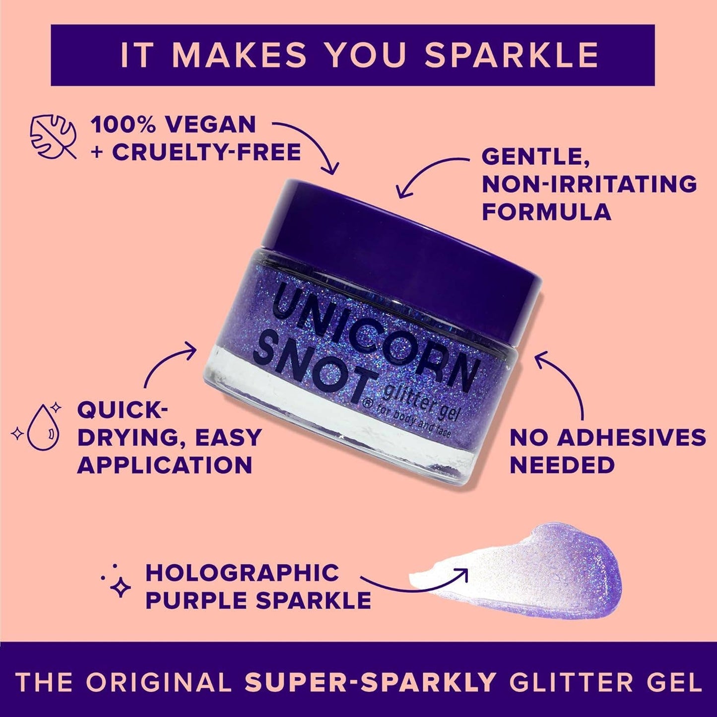 Original Glitter Gel | Ultraviolet-Purple | Body Glitter