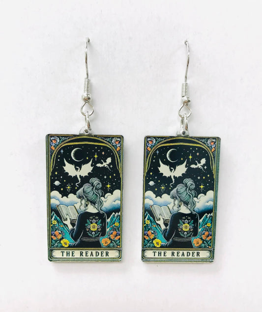 Acrylic The Reader Earrings