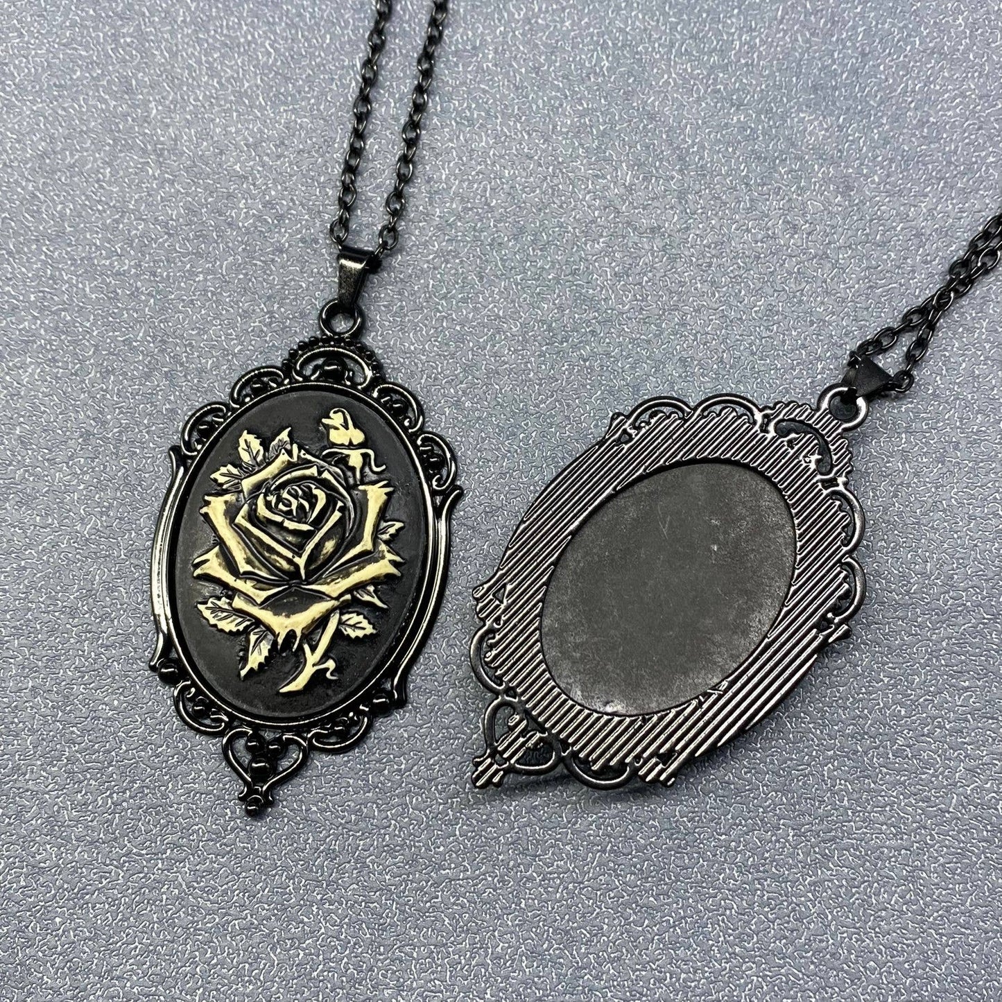 Gothic Style Pendant Black Necklace - GT: B