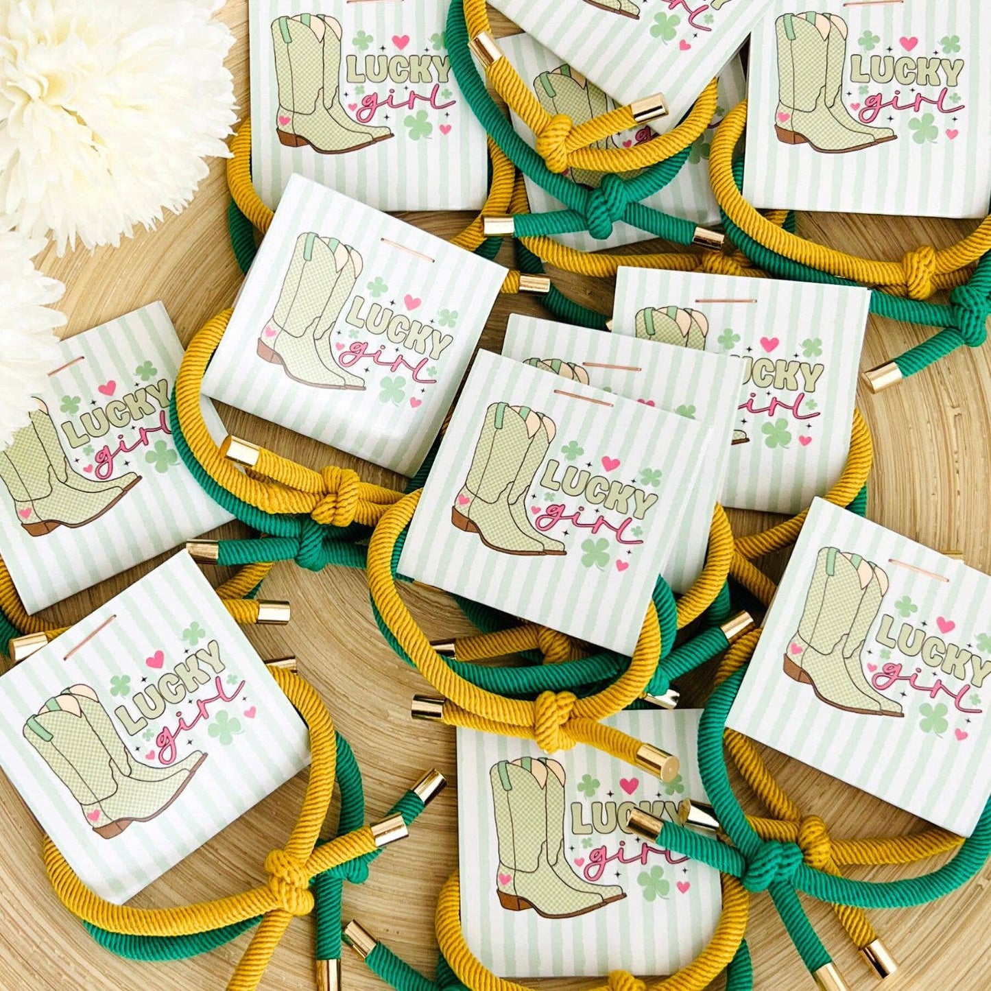 "Lucky Girl" Hair Tie - St. Patrick's Day Thank You Gift