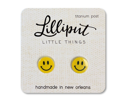 Happy Face Earrings Lilliput Little Things