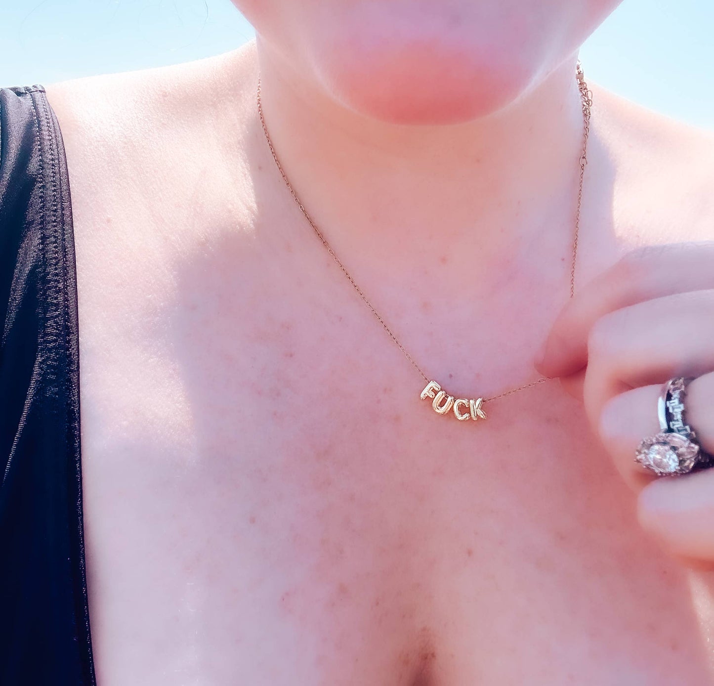 Gold F*ck Necklace