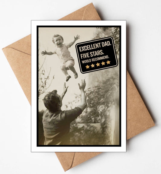 Funny Fathers Day Card | Fathers Day Gifts | USA Greeting Cards by Katie Doodle & Gifts by Matchbox Card Co