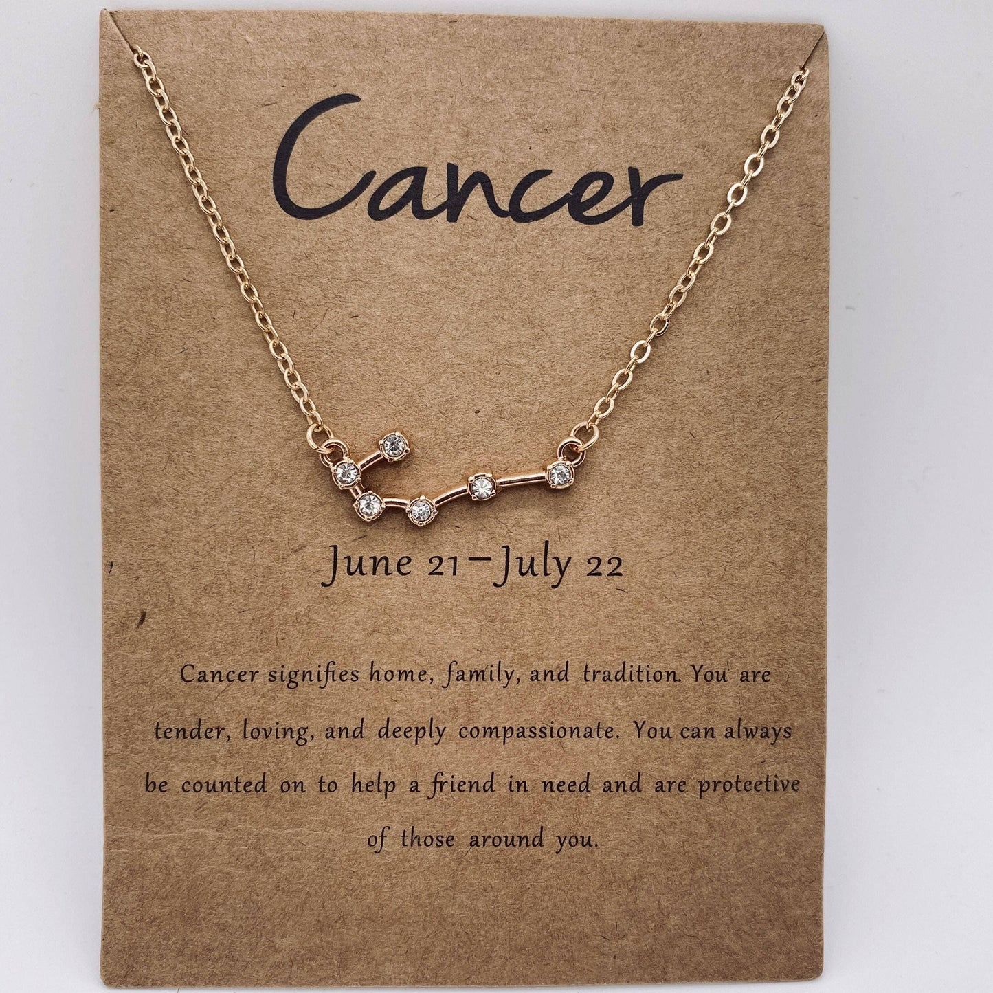 12 Constellations Necklace Inlaid with Rhinestone: 12 different pcs/SET