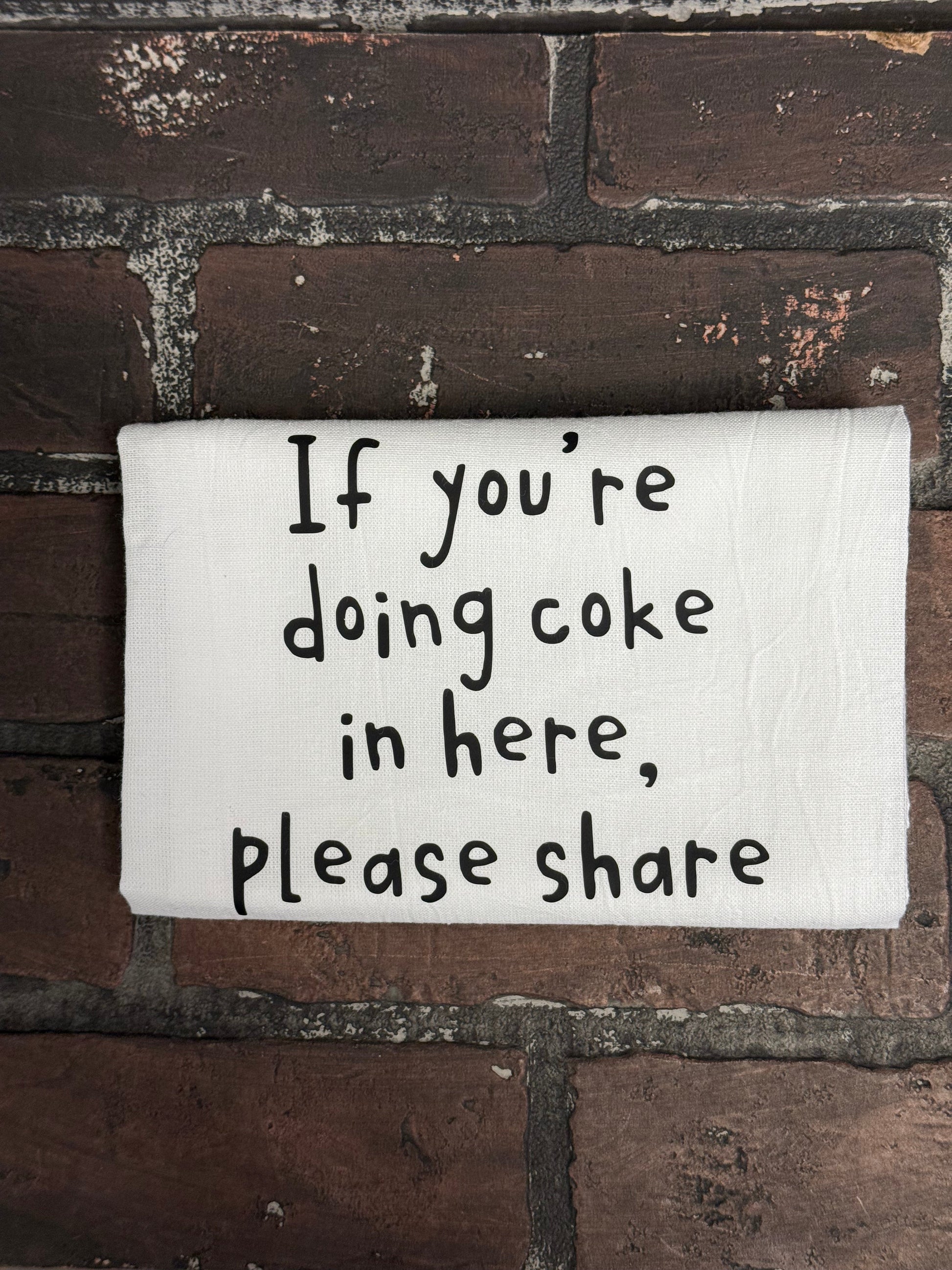 If you’re doing coke in here please share, Hand towel Three Black Cats