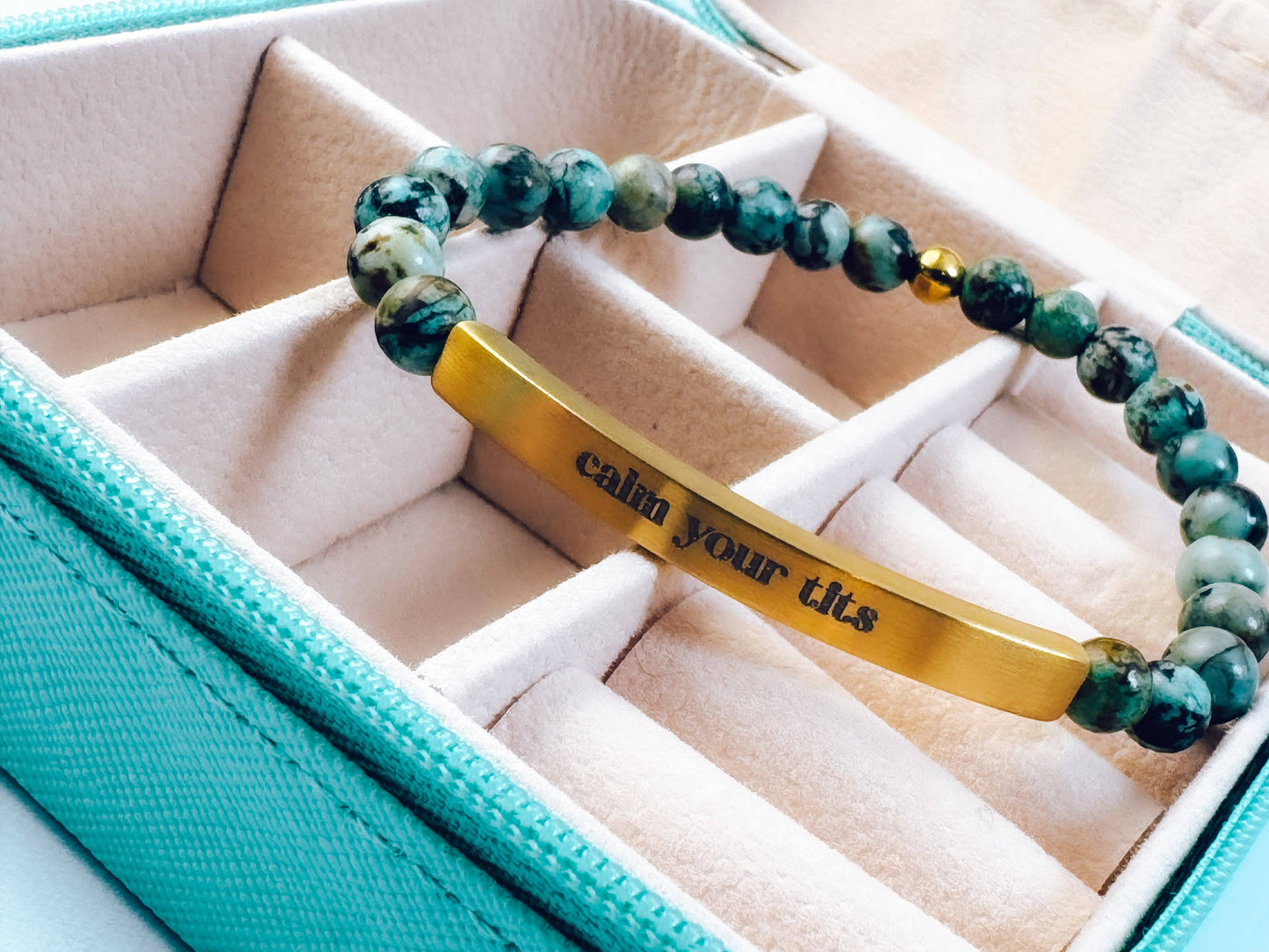 Calm Your Tits Bracelet: Midnight (Black)