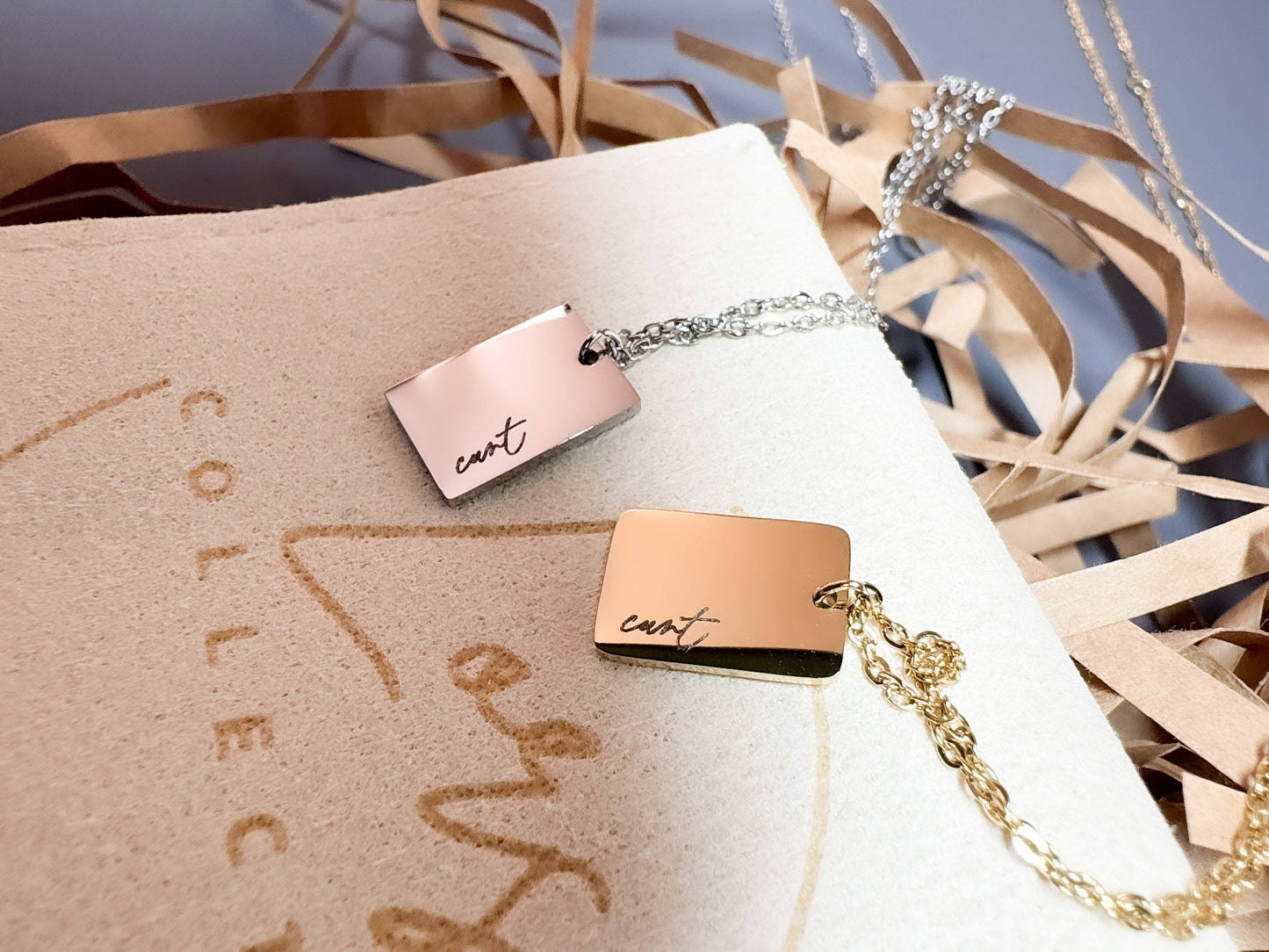 C*nt Pendant Necklace: Gold
