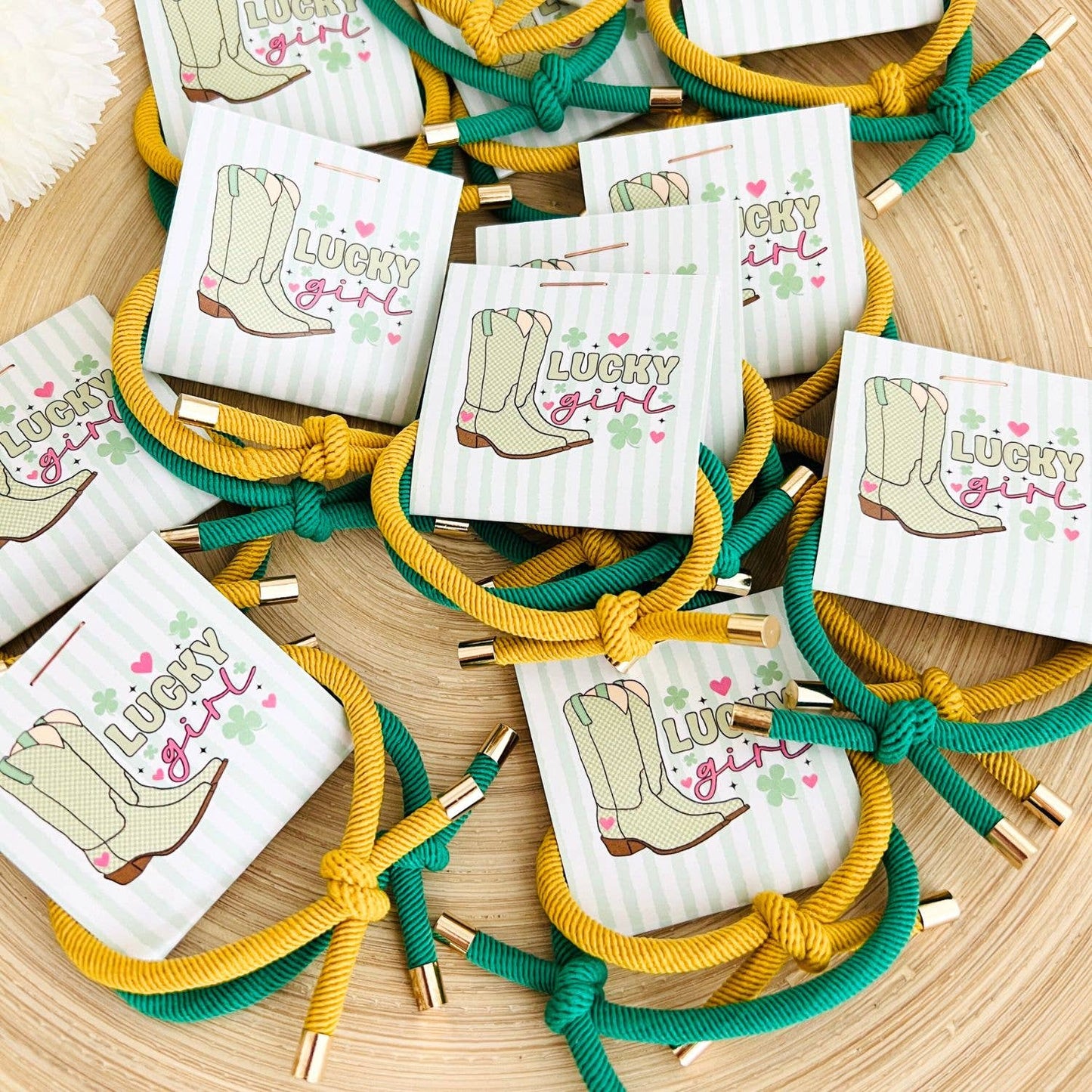 "Lucky Girl" Hair Tie - St. Patrick's Day Thank You Gift