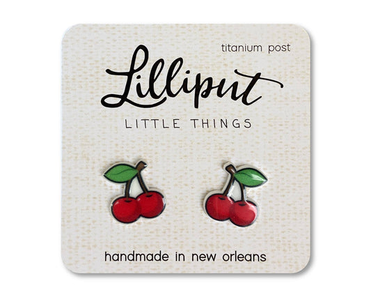 Cherry Earrings Lilliput Little Things