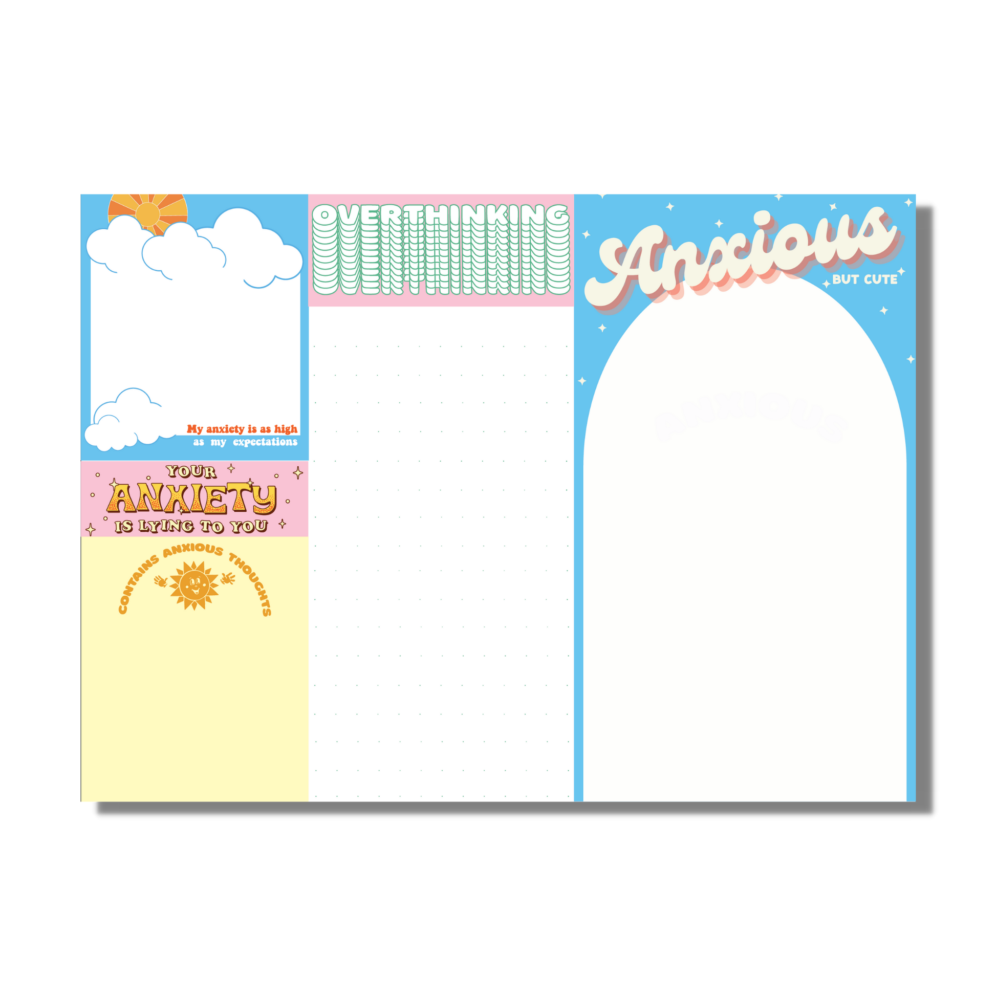 Anxiety Notepad  (funny, gift,) FUN CLUB