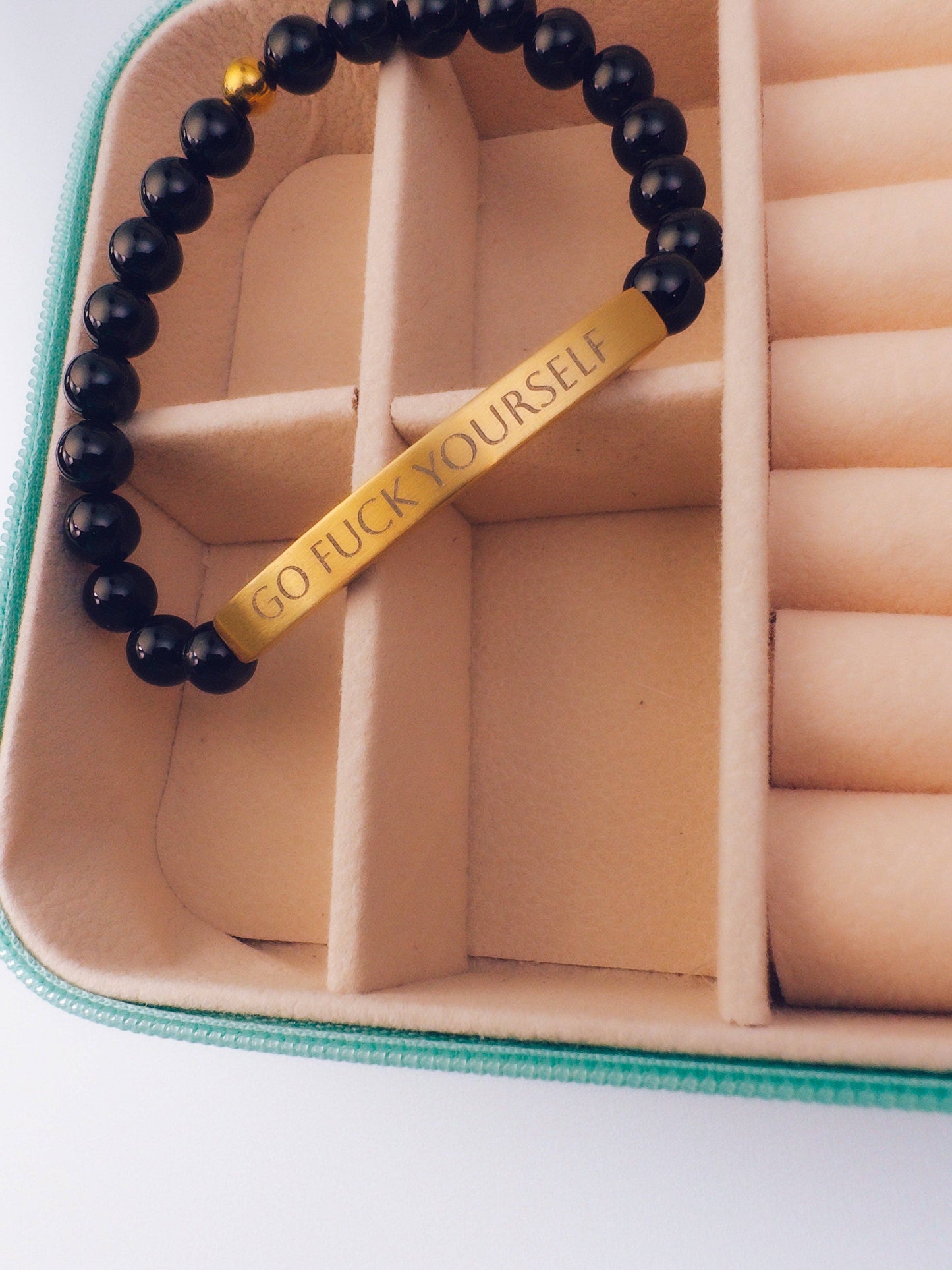 Go F*ck Yourself Bracelet: Evergreen (Turquoise/Green)