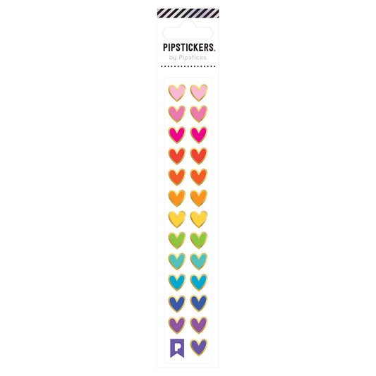 Rainbow Heart Minis Stickers Pipsticks