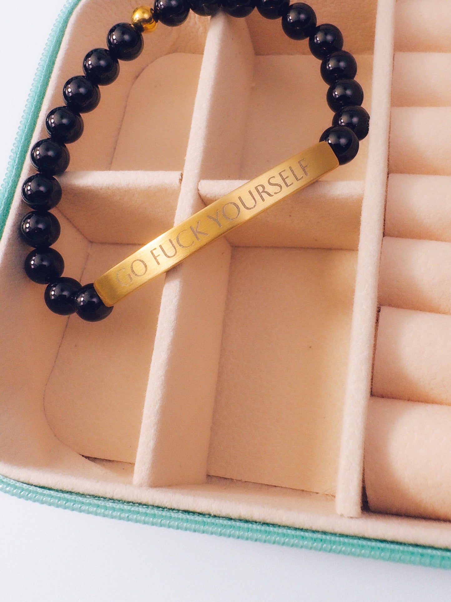 Go F*ck Yourself Bracelet: Evergreen (Turquoise/Green)