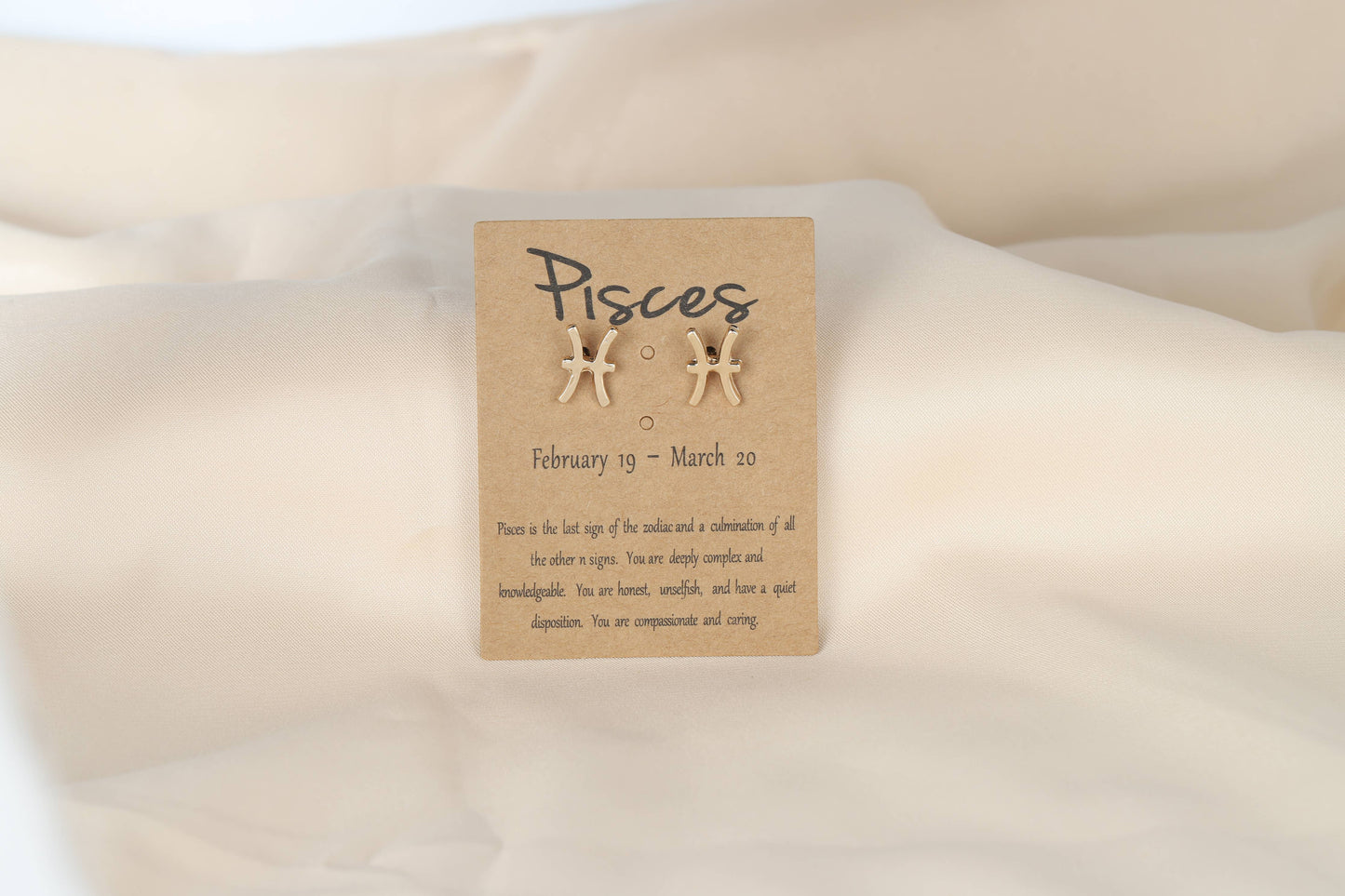 Dainty Gold Zodiac Earrings
