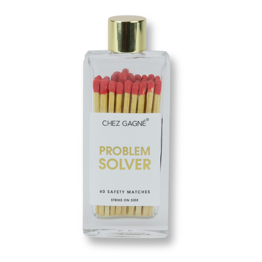 Problem Solver - Glass Bottle Safety Matches Chez Gagné