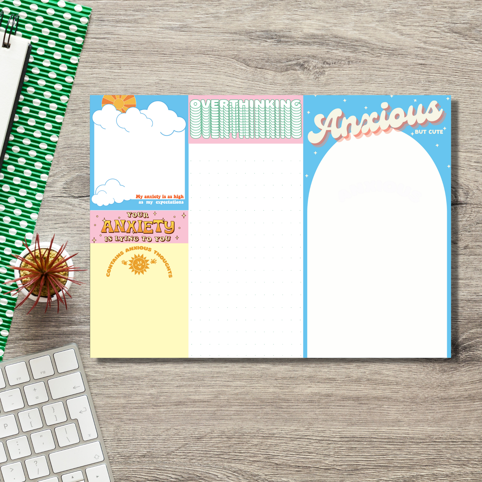 Anxiety Notepad  (funny, gift,) FUN CLUB