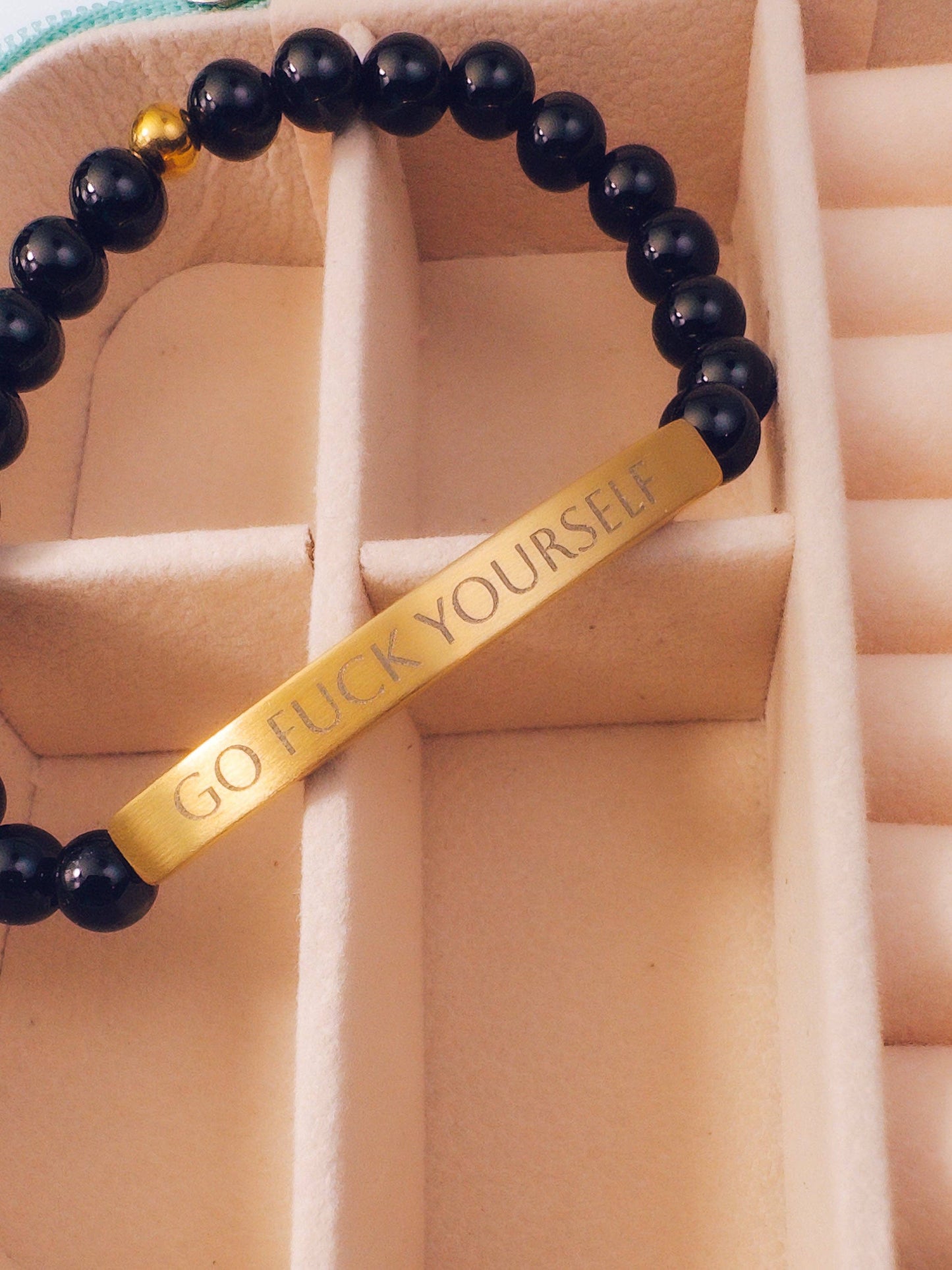 Go F*ck Yourself Bracelet: Evergreen (Turquoise/Green)
