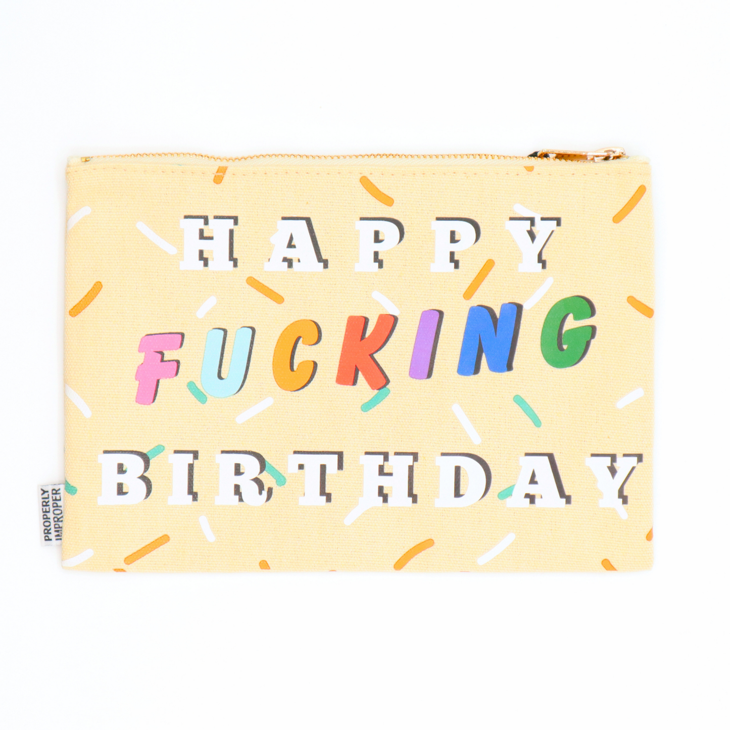 SALE - Happy Fucking Birthday - Canvas Pouch