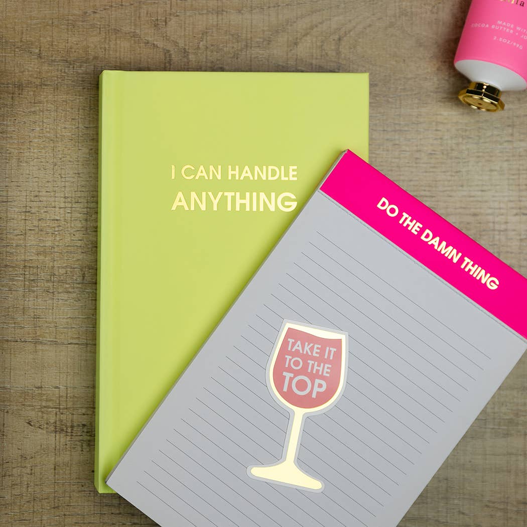 Take It To The Top - Wine Glass - Funny Vinyl Sticker