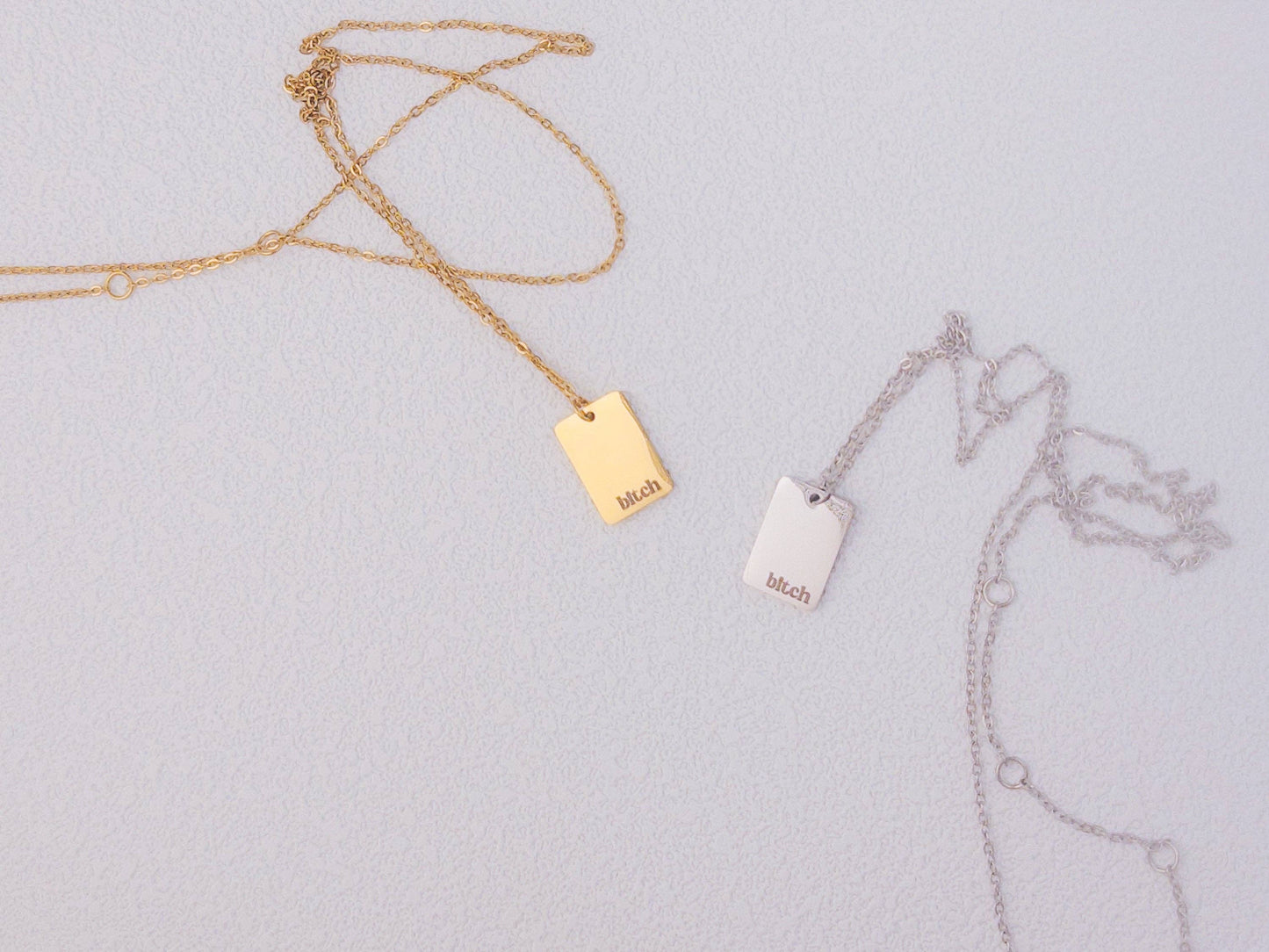 Bold Bitch Necklace: Silver