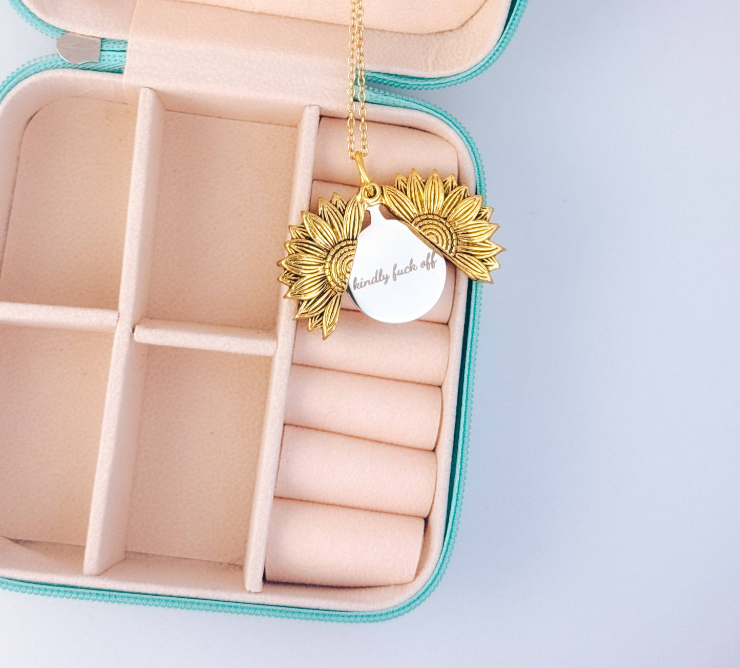 Kindly F*ck Off Necklace: Gold