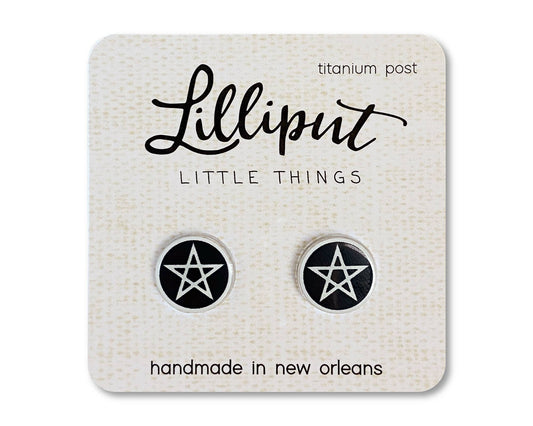 Witchy Pentagram Earrings Lilliput Little Things