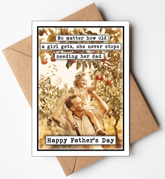 Happy Fathers Day Cards from Daughter | Fathers Day Gifts Greeting Cards by Katie Doodle & Gifts by Matchbox Card Co