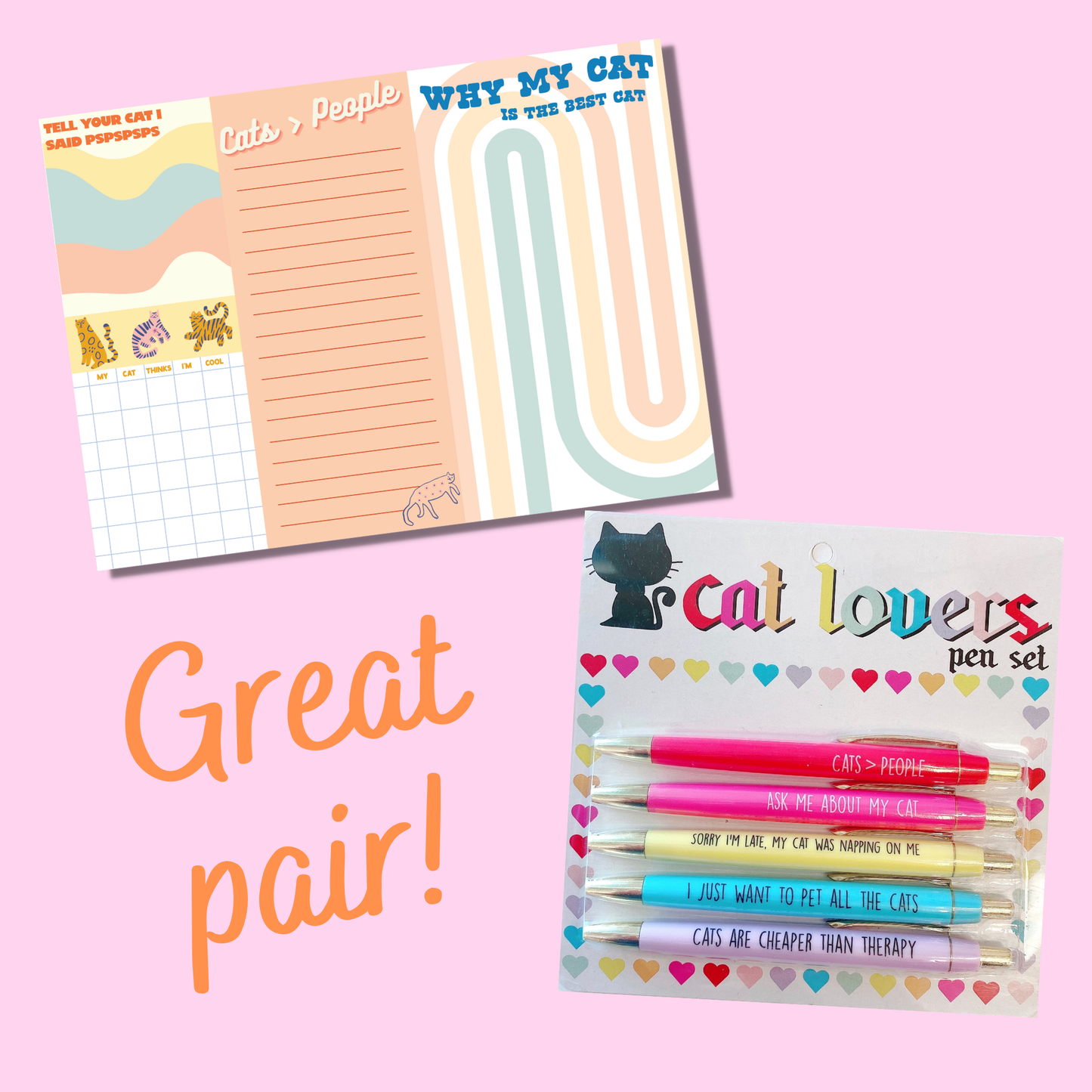 Cat Lovers Notepad FUN CLUB