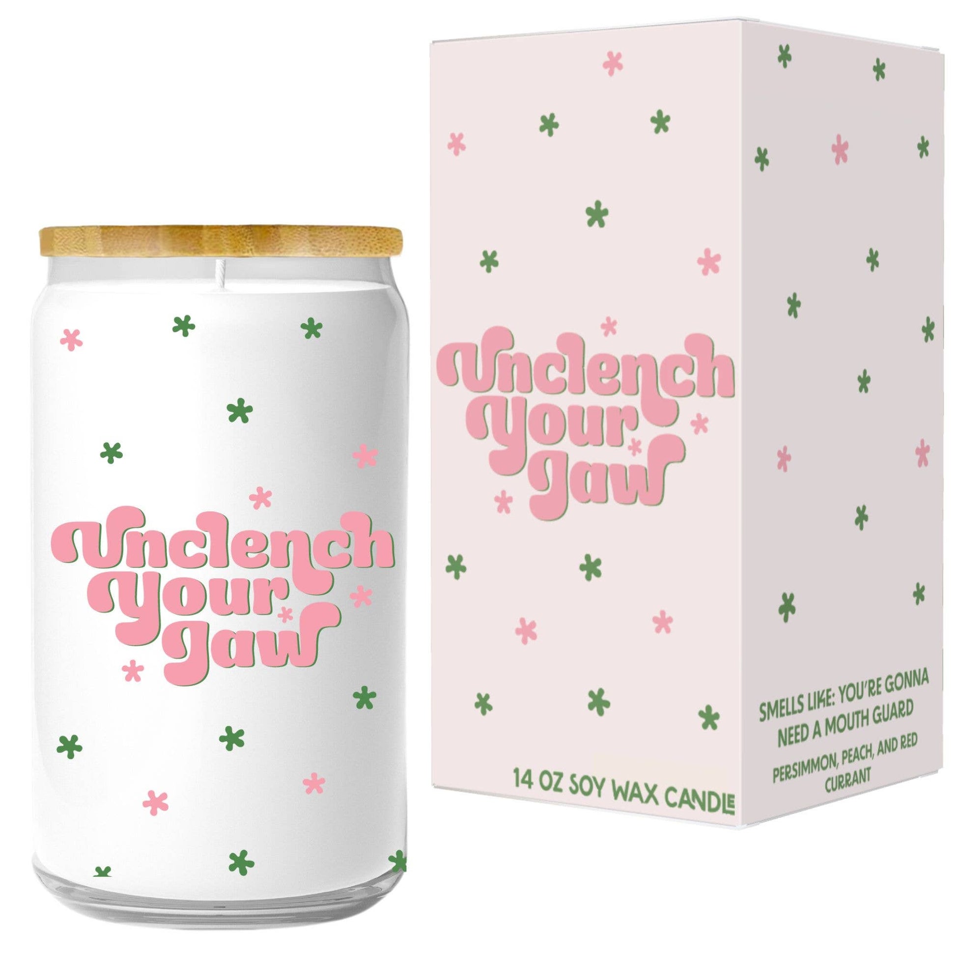 Unclench Your Jaw Candle (funny, gift) FUN CLUB