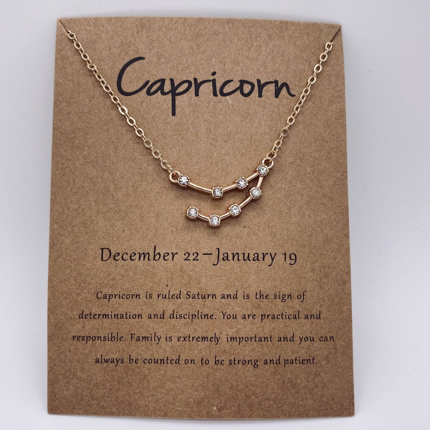 12 Constellations Necklace Inlaid with Rhinestone: 12 different pcs/SET